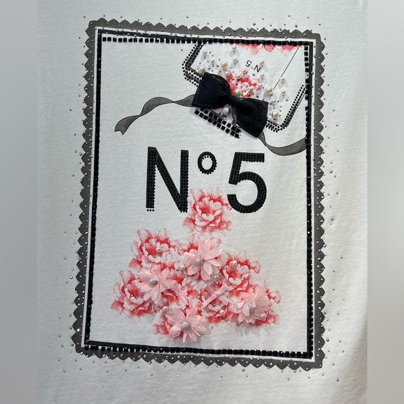 Vinizbena | Tops | Chanel No5 Design T Shirt | Poshmark